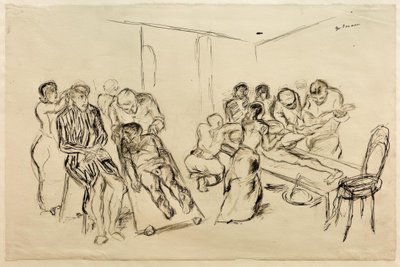 Stor operasjonsstue av Max Beckmann