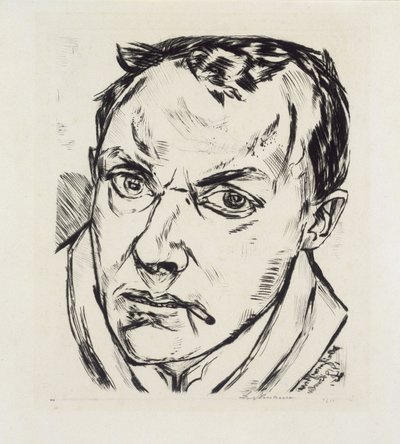 Stort selvportrett av Max Beckmann