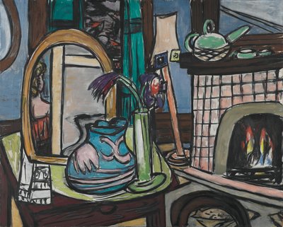 Stort stilleben med duer av Max Beckmann