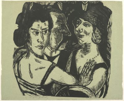 Gruppeportrett, Eden Bar av Max Beckmann