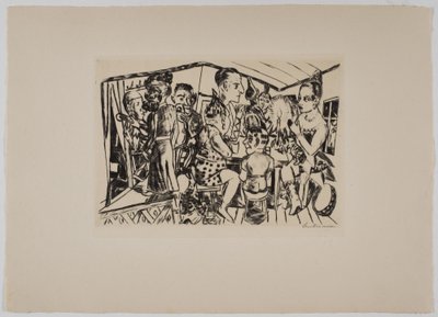 Bak kulissene av Max Beckmann