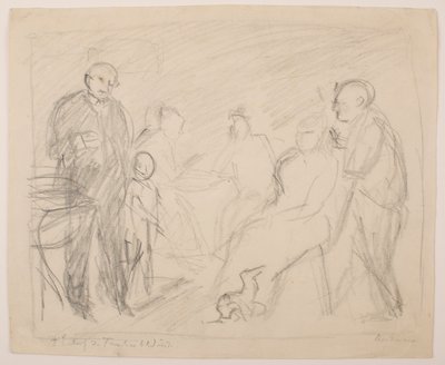 II [Andre] Skisse for Zech familieportrett av Max Beckmann