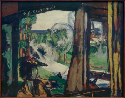 På jernbanen (Nord-Frankrike) av Max Beckmann