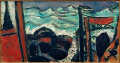 Liten stormfull sjø av Max Beckmann