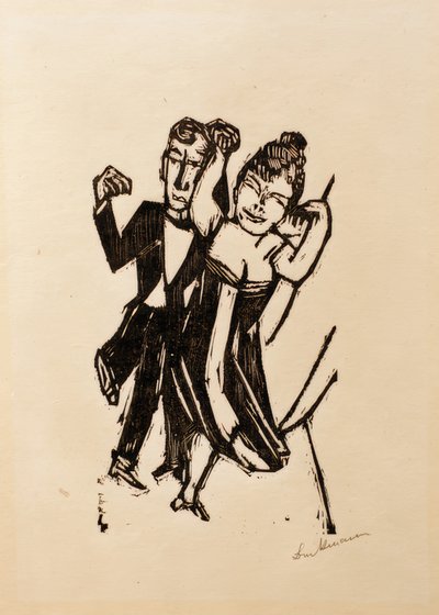Lite dansende par av Max Beckmann