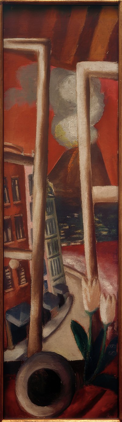 Landskap med Vesuv av Max Beckmann