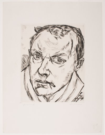 Stort selvportrett av Max Beckmann