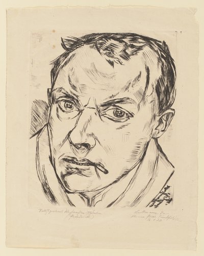 Stort selvportrett av Max Beckmann