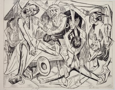Malepatrus, av Max Beckmann (1884-1950), litografi. Tyskland, 1900-tallet. av Max Beckmann