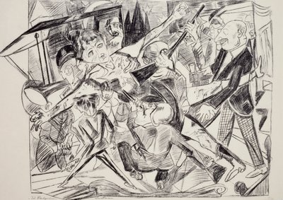 Martyrium, av Max Beckmann (1884-1950), gravering. Tyskland, 1900-tallet. av Max Beckmann