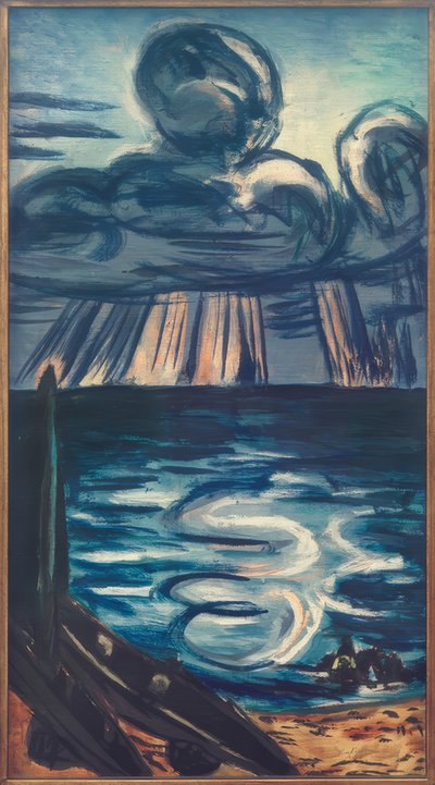 Hav med stor sky av Max Beckmann