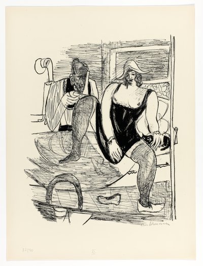 Morgen, tallerken 11 fra Day and Dream av Max Beckmann