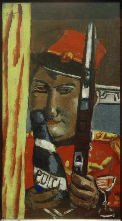 Peruansk soldat vil drikke av Max Beckmann