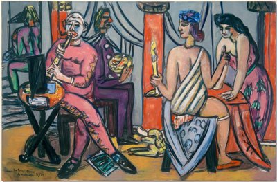 Pompeii-Klovner av Max Beckmann