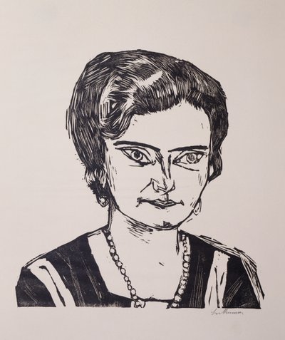 Portrett av fru HM (Naila) av Max Beckmann