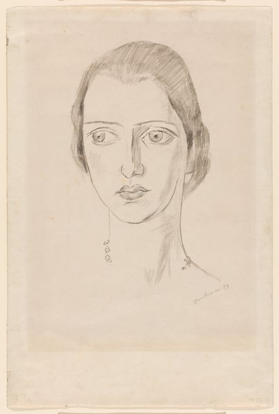 Portrett av Marie-Louise von Motesiczky av Max Beckmann