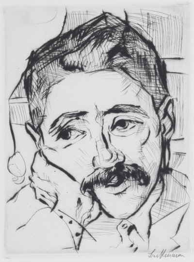 Portrett av Walter Carl av Max Beckmann