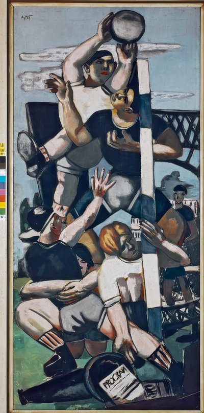 Rugbyspiller av Max Beckmann