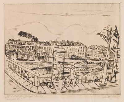 Vakker utsikt (vinterlandskap) av Max Beckmann