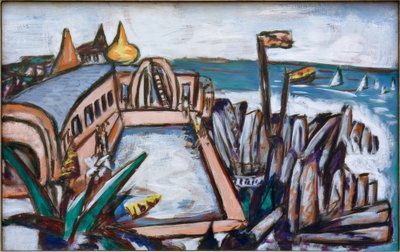 Cap Martin svømmebasseng av Max Beckmann