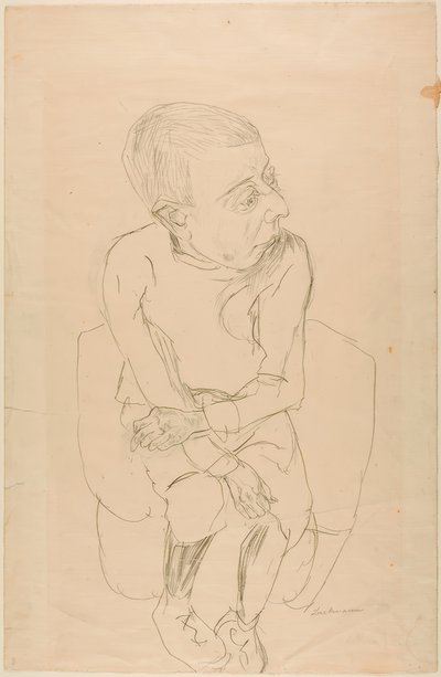 Sittende gutt av Max Beckmann