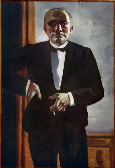 Selvportrett i smoking av Max Beckmann