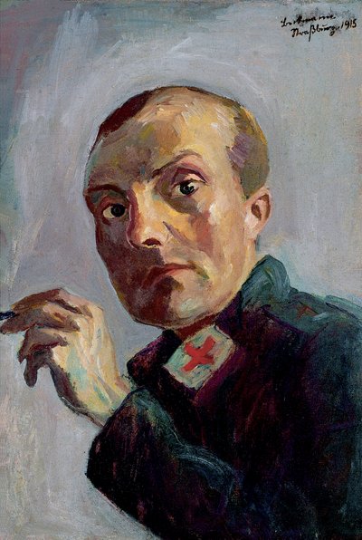 Selvportrett som mannlig sykepleier av Max Beckmann