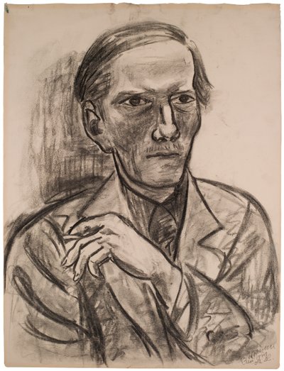 Skisse til «Portrett av Fred Conway» av Max Beckmann