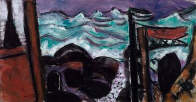 Lite stormfullt hav av Max Beckmann
