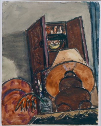 Stilleben med en lampe av Max Beckmann
