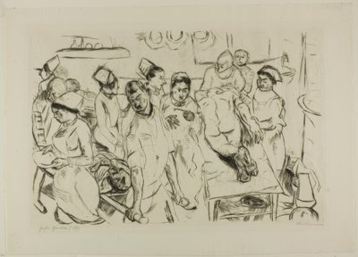 The Large Operation, plate atten fra Gesichter av Max Beckmann
