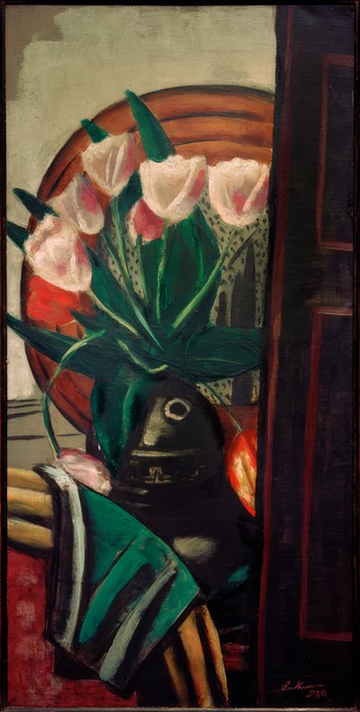 Tulipan stilleben av Max Beckmann