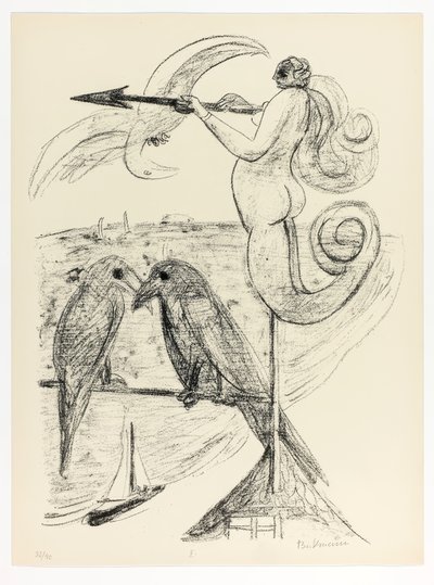 Weather-Vane, plate to fra Day and Dream av Max Beckmann