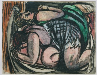 To kvinner liggende av Max Beckmann