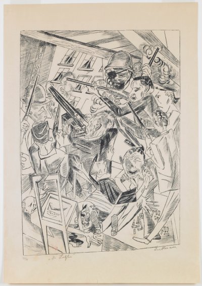 plate 10: The Last Ones av Max Beckmann