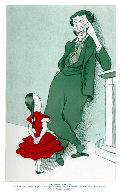 Matthew Arnold 1822-1888 og hans niese, 1904. av Henry Maximilian Beerbohm