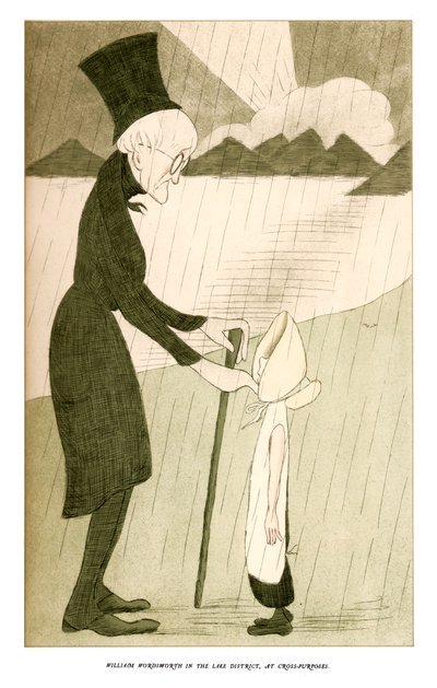 William Wordsworth i Lake District, ved Cross-Purposes, 1904. av Henry Maximilian Beerbohm