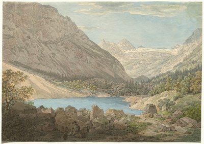 "The Blue Pool" i Rein Valley nær Garmisch av Max Joseph Wagenbauer