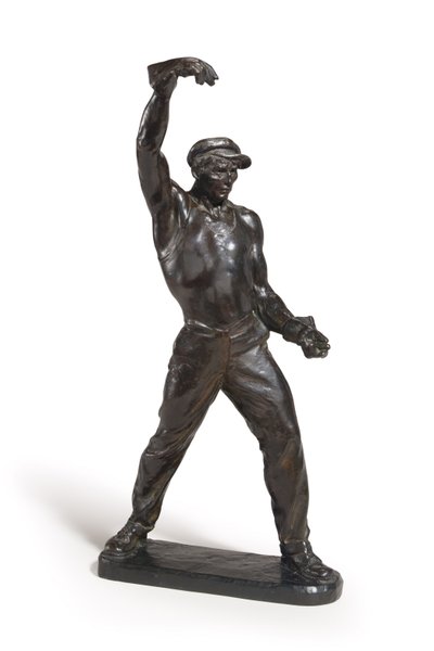Foundryman (bronse med mørkebrun patina) av Max Kalish