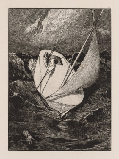 A Glove: The Rescue, 1880. av Max Klinger