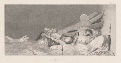 Angst frykt, 18781880. av Max Klinger