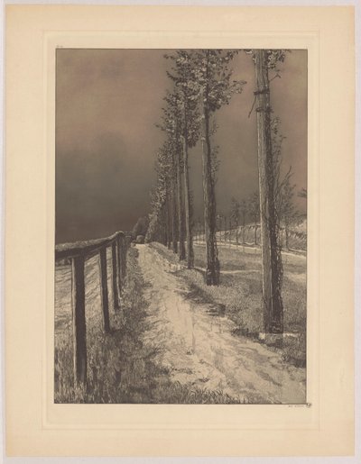 Landeveien, pl. 2, Fire landskap, op. VII av Max Klinger