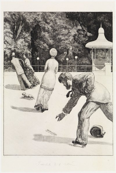 Handling (En hanske, opus VI, blad 2) av Max Klinger
