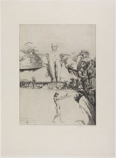 Integer vitae (enkeltblad fra: Om døden, andre del, opus XI, blad 1) av Max Klinger