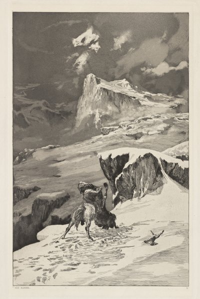 Intermezzi, Opus IV, Bl. 5: Kjemp mot kentaurer av Max Klinger