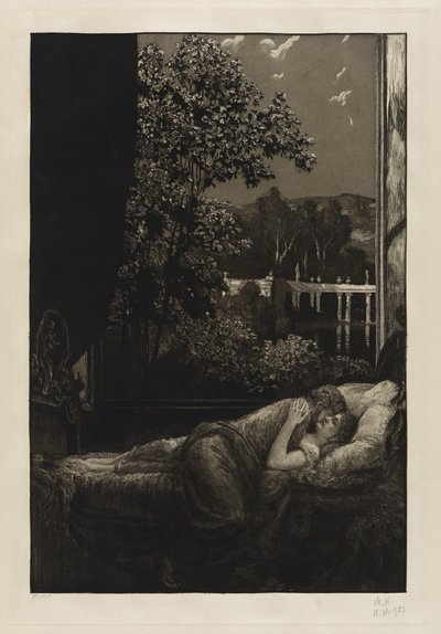 Natt (lykke) av Max Klinger