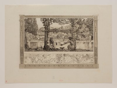 Narcissus og Echo I av Max Klinger