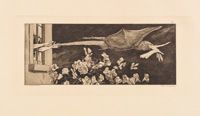 Opus VI, fra Paraphrase on the Finding of a Glove, 1881. av Max Klinger