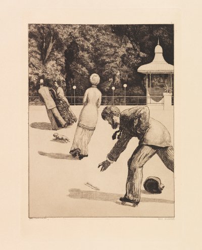 Opus VI, fra Paraphrase on the Finding of a Glove, 1881. av Max Klinger