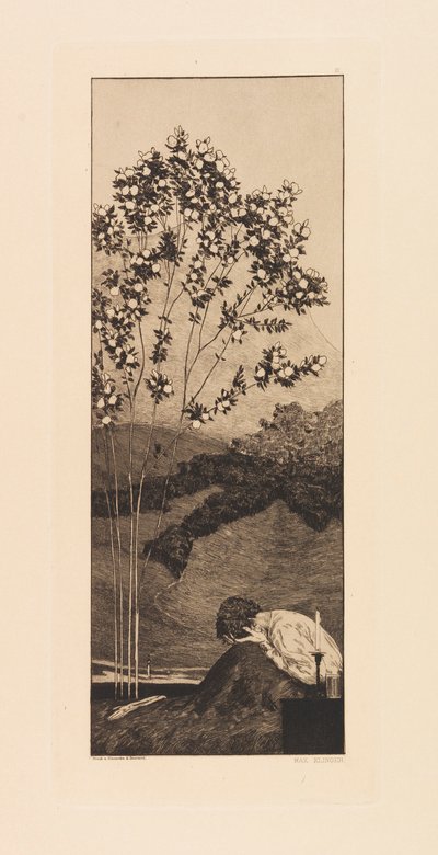 Opus VI, fra Paraphrase on the Finding of a Glove, 1881. av Max Klinger